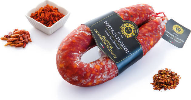 Prodotti Tipici Salsiccia Casereccia Pugliese 500 Gr. Salumi Tipici La Bottega di Pasquale - Noci, Commerciovirtuoso.it
