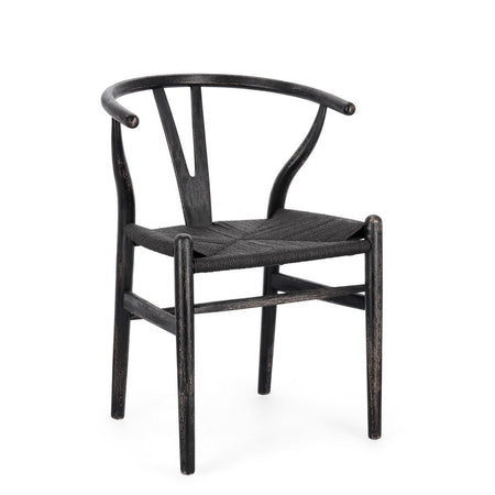 Sedia "Artemia" con struttura in legno di faggio, per arredo interno 50 x 41 x h 77 cm