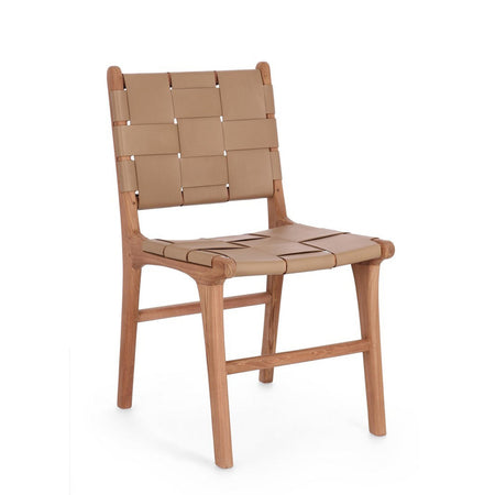 Sedia "Joanna" con legno teak, per arredo interno 46 x 59 x h 85 cm