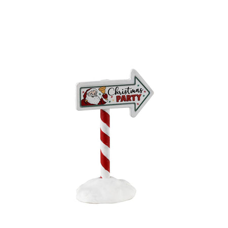 Decorazione "Segnale della festa di Natale" per Villaggio di Natale e presepe, in Metallo da h 3,1 cm