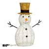 Pupazzo di neve 3D luminoso in acrilico con led bianco, decorazione per interno ed esterno