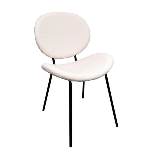 Sedia Maddie con struttura in acciaio verniciato a polvere epossidica, per arredo interno 52 x 59,5 x h 79,5 cm