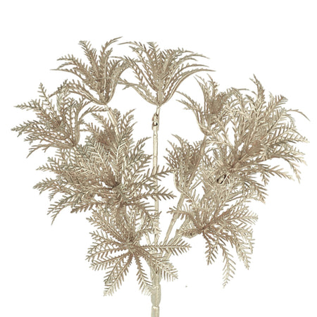 Ramo "Tropical" color Champagne, decorazione natalizia per interno ed esterno
