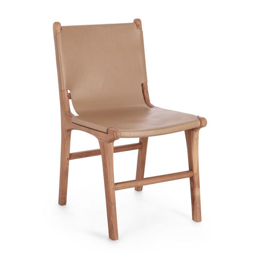 Sedia Eugenie con legno teak, per arredo interno 46 x 59 x h 85 cm