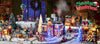 Decorazione Set di renne di 3 per Villaggio di Natale e presepe, in Resina da h 5,8 cm