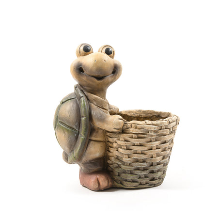 Cachepot portavaso "Tartaruga" ideale per decorare il giardino, da 32 x 20,5 x h 36 cm