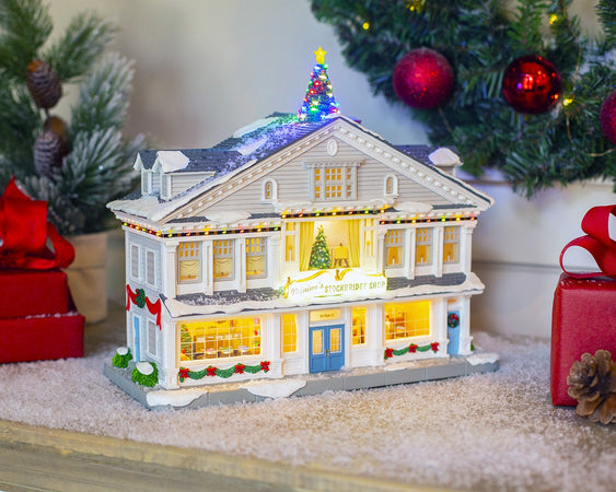 Decorazione "Nejaime's Stockbridge Shop" per Villaggio di Natale e presepe, in Resina da h 15,5 cm