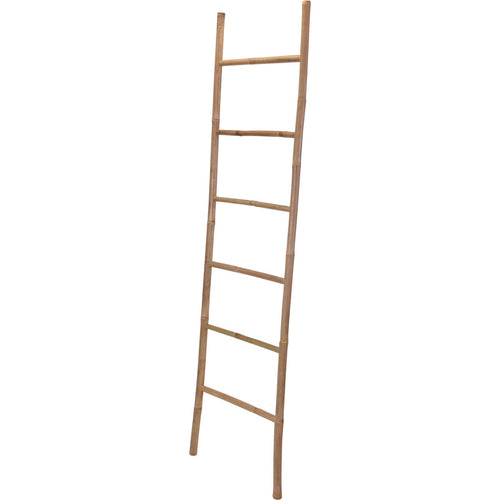 Porta asciugamani a forma di scala, struttura in Bambù resistente, da 50 x h 190 cm