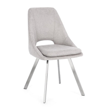 Sedia "Kashar" con struttura in compensato, per arredo interno 45 x 49,5 x h 85 cm