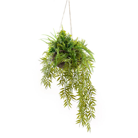 Pianta artificiale appendibile con candenti, decorazione per interno ed esterno, da 70 x 30 x 30 cm