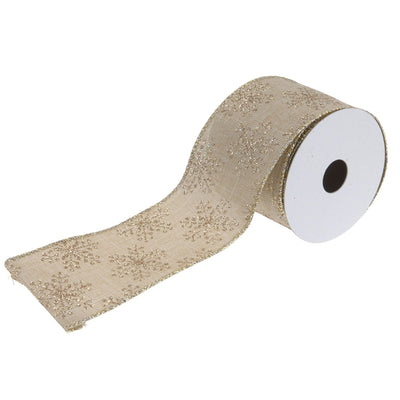 Nastro per regalo, color oro e ghiaccio, per composizioni e fai da te, da 6x270 cm