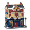Decorazione Simpson & Sons Opticians per Villaggio di Natale e presepe, in Porcellana da h 13 cm