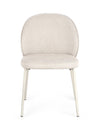 Sedia Wendy con struttura in acciaio, per arredo interno 54 x 60 x h 83 cm