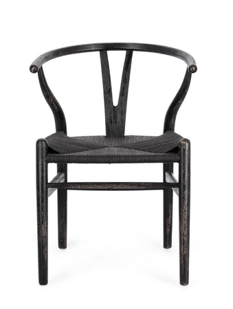 Sedia "Artemia" con struttura in legno di faggio, per arredo interno 50 x 41 x h 77 cm