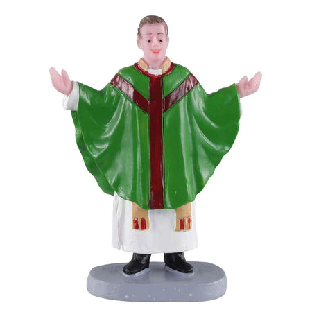 Decorazione "Parroco" per Villaggio di Natale e presepe 7,2 x 5,5 x 2,5 cm