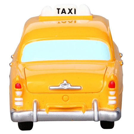Taxi giallo in plastica, accessori per Villaggio di Natale da 4.2 x 4.1 x 10.3 cm