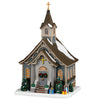 Decorazione Chiesa della piccola città per Villaggio di Natale e presepe, in Porcellana da h 12,8 cm
