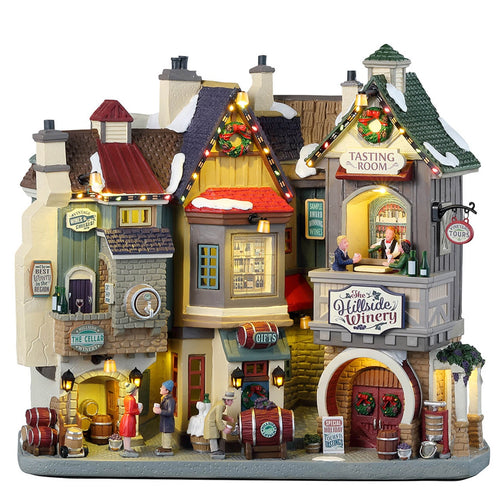 Decorazione The Hillside Winery per Villaggio di Natale e presepe, in Resina da h 10 cm