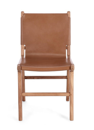 Sedia "Eugenie" con legno teak, per arredo interno 46 x 59 x h 85 cm