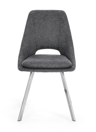 Sedia "Kashar" con struttura in compensato, per arredo interno 45 x 49,5 x h 85 cm