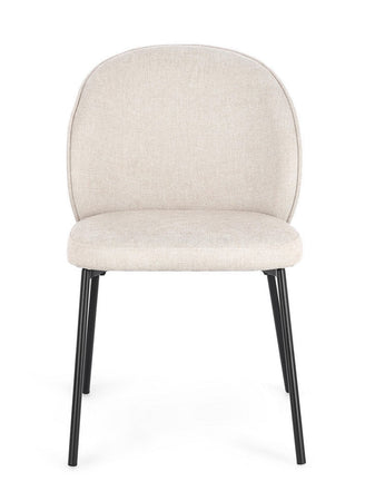 Sedia "Wendy" con struttura in acciaio, per arredo interno 54 x 60 x h 83 cm