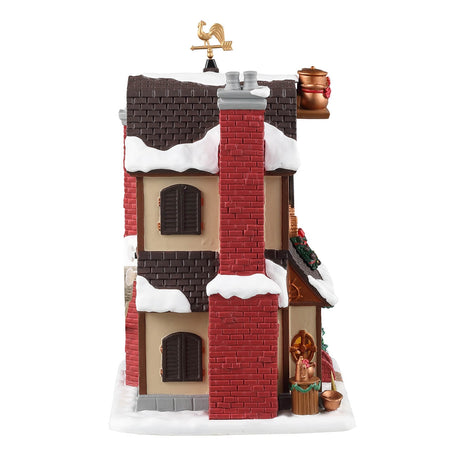 Decorazione "Wagner & Sons Copper Works" per Villaggio di Natale e presepe, in Porcellana da h 15 cm