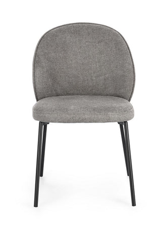 Sedia "Wendy" con struttura in acciaio, per arredo interno 54 x 60 x h 83 cm
