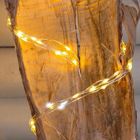 Ciuffo luminoso catena microled e Flash decorazione natalizie per esterno ed interno