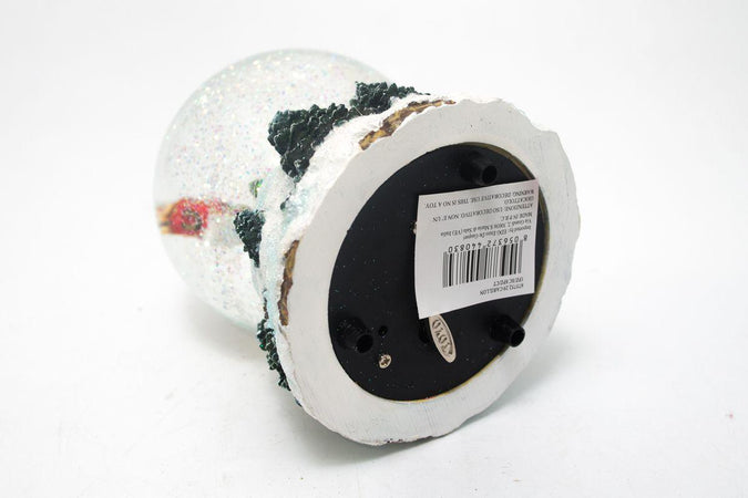 Ampolla con Babbo Natale in vetro decorazione natalizia con carillon