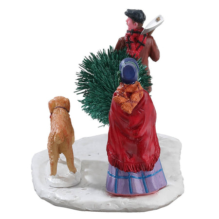 Decorazione "Il nostro primo Natale" per Villaggio di Natale e presepe, in Resina da h 7,5 cm