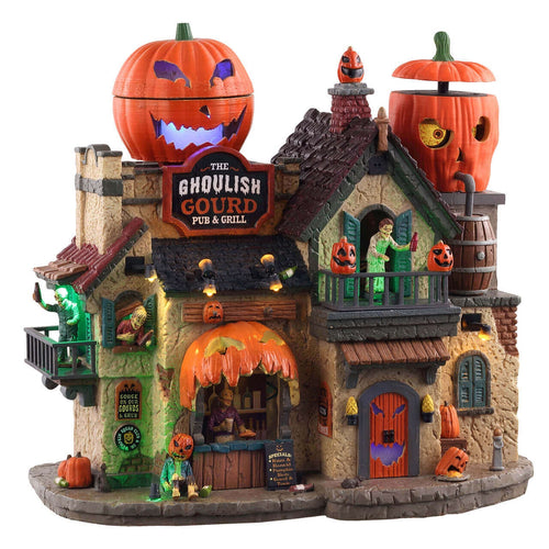 Decorazione The Ghoulish Gourd Pub & Grill per Villaggio di Natale e presepe