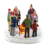 Decorazione Caroling tostato per Villaggio di Natale e presepe, in Resina da h 11,1 cm