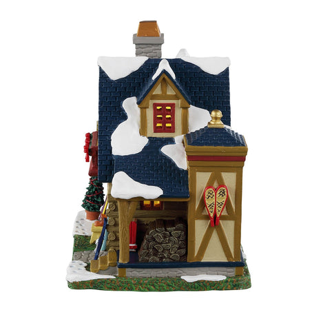 Decorazione "Havenwood Lodge" per Villaggio di Natale e presepe, in Porcellana da h 13 cm