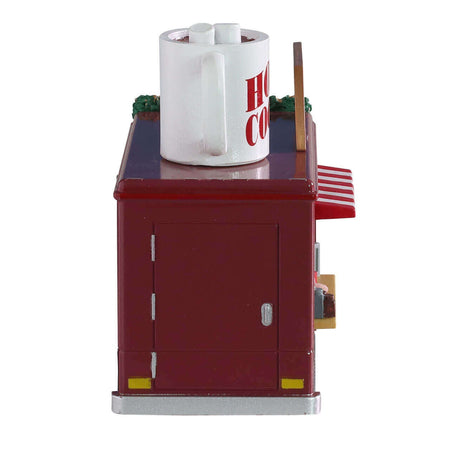 Decorazione "La cioccolata calda di Johnnie" per Villaggio di Natale e presepe, in Plastica da h 6,6 cm