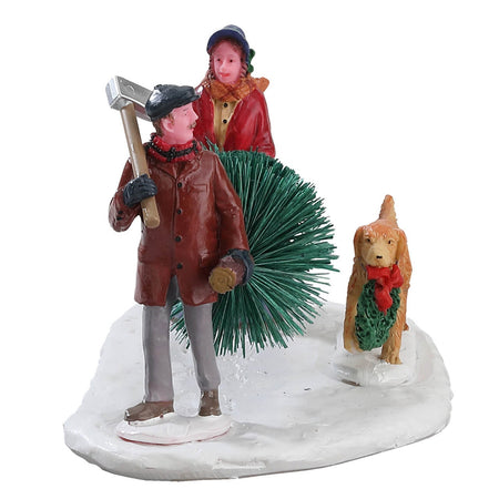 Decorazione "Il nostro primo Natale" per Villaggio di Natale e presepe, in Resina da h 7,5 cm