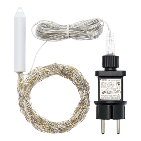 Ciuffo luminoso catena microled e Flash decorazione natalizie per esterno ed interno