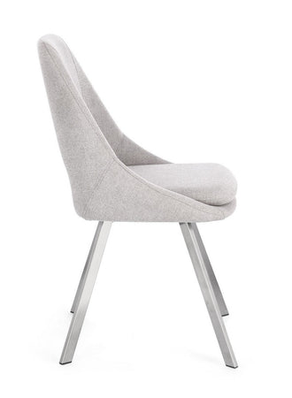 Sedia "Kashar" con struttura in compensato, per arredo interno 45 x 49,5 x h 85 cm