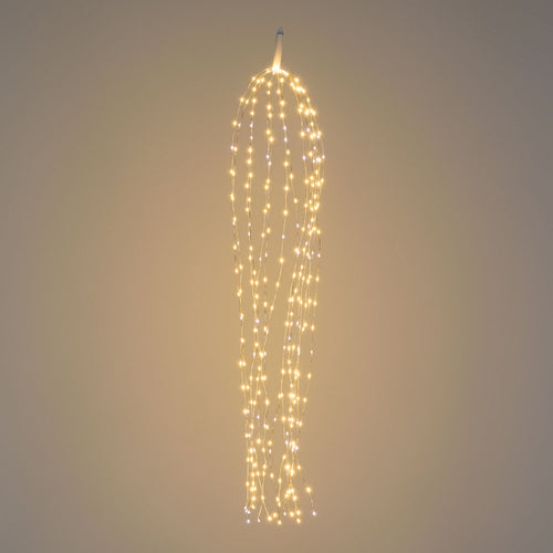 Ciuffo luminoso catena microled e Flash decorazione natalizie per esterno ed interno