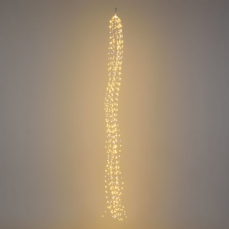 Ciuffo luminoso catena microled e Flash decorazione natalizie per esterno ed interno