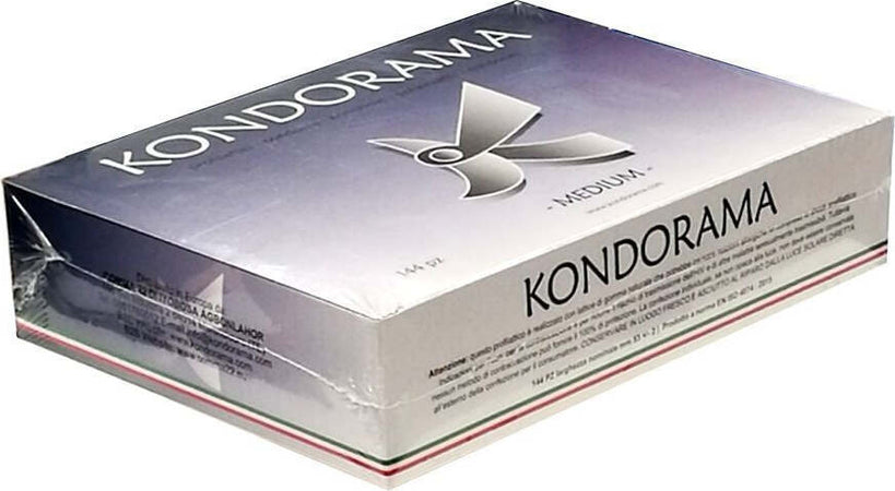 Profilattici Medi Kondorama Medium Profilattici Preservativi Trasparenti non Aromatizzati 144 pz diametro 53 mm Salute e cura della persona/Erotismo e contraccezione/Sesso sicuro e contraccezione/Preservativi/Preservativi maschili Kondorama - Martinsicuro, Commerciovirtuoso.it