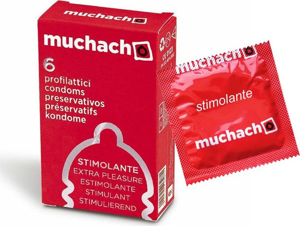 Profilattici-Stimolanti-Muchacho-120-Preservativi-Trasparenti-Stimolante-Con-Rilievi-Senza-Aroma-6-X-20
