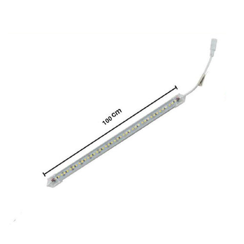 Profilo Alluminio Completo Strip Led 100cm 20w Luce 6500k 4000k 3000k 3014-12v-1t