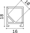 Profilo-Ang-Quadro-Slot-Alluminio-Materie-Plastiche-Cromo-200Cm-D16X18
