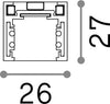 Profilo-Basso-100Cm-Ego-Alluminio-Nero