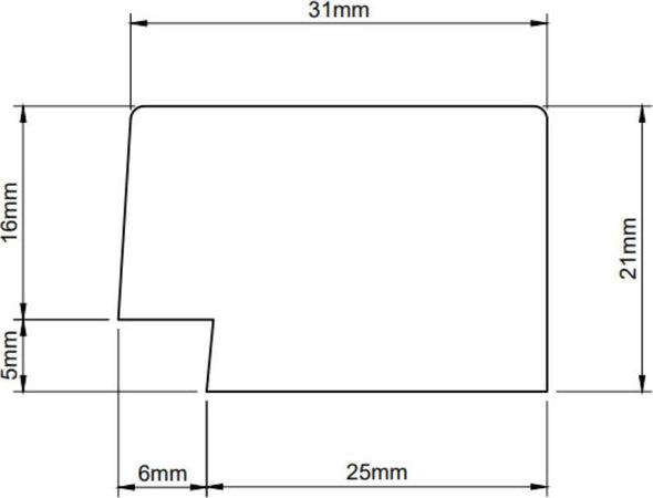 Profilo di chiusura in duropolimero bianco 31x21x2800mm Fai da te/Pitture trattamenti per pareti e utensili/Strumenti per carta da parati e posa carta da parati/Bordi per carta da parati Led Mall Home - Napoli, Commerciovirtuoso.it