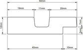 Profilo di chiusura in duropolimero bianco 50x12x2800mm Fai da te/Pitture trattamenti per pareti e utensili/Strumenti per carta da parati e posa carta da parati/Bordi per carta da parati Led Mall Home - Napoli, Commerciovirtuoso.it