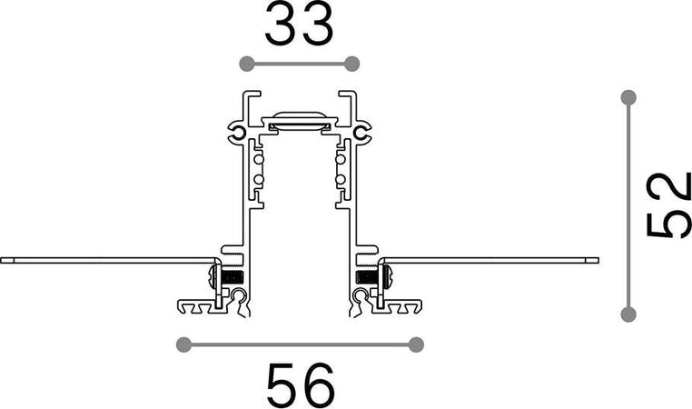 Profilo-Incassato-100Cm-Ego-Alluminio-Bianco