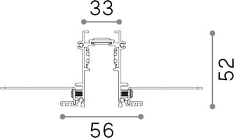 Profilo-Incassato-200Cm-Ego-Alluminio-Bianco