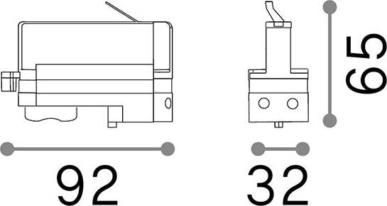 Profilo-Link-On-Off-Adattatpre-Alluminio-Nero