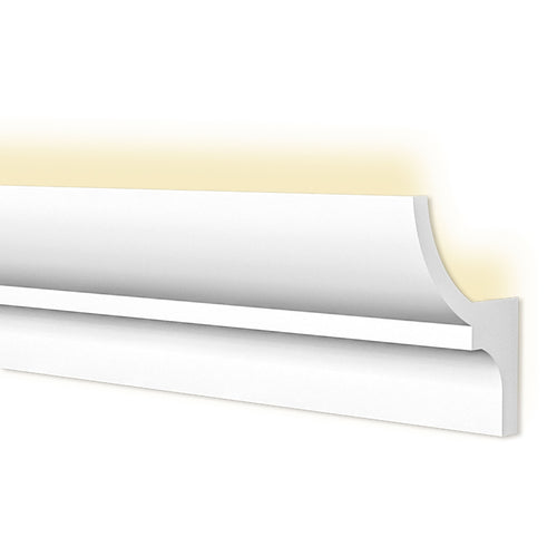100ml di CORNICE A SOFFITTO con predisposizione LED 40x70x2000mm in POLIMERI - Polistrutturato - Eternal Parquet